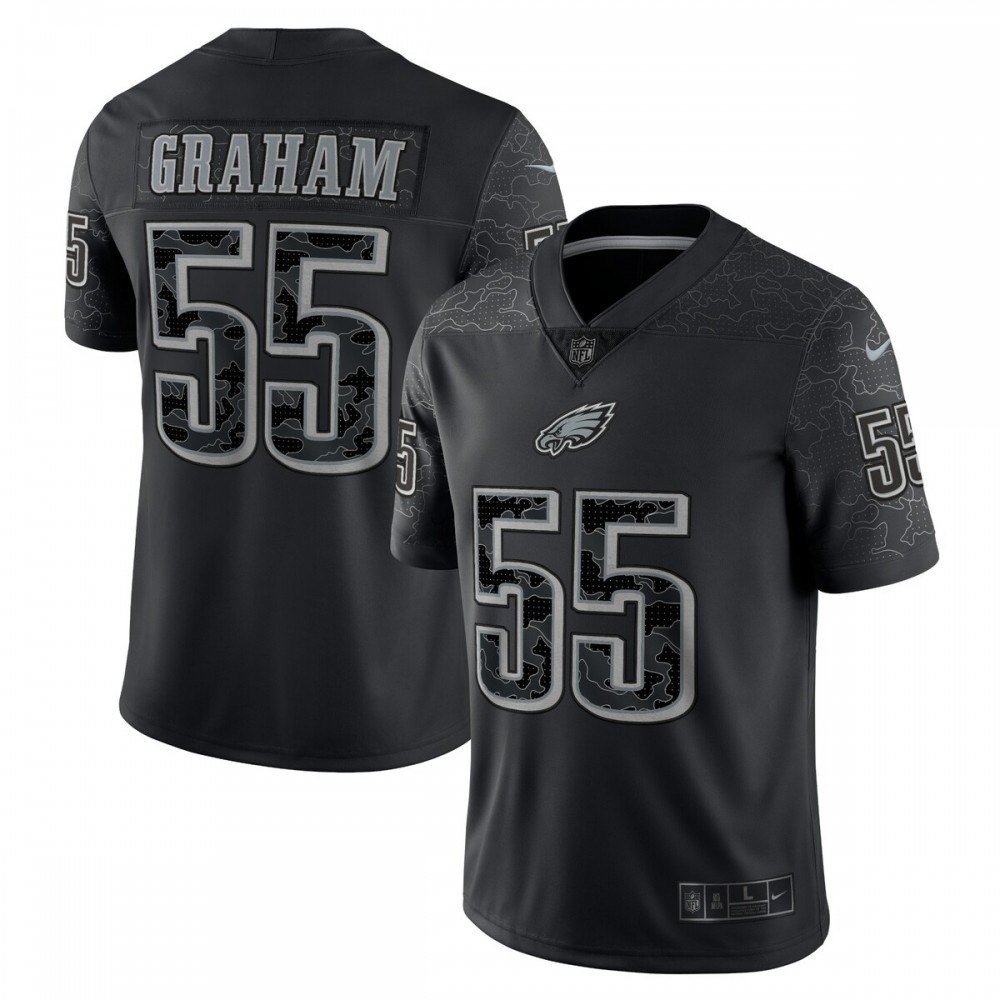 Brandon Graham Philadelphia Eagles Nike RFLCTV Limited Jersey - Black-GridironStore